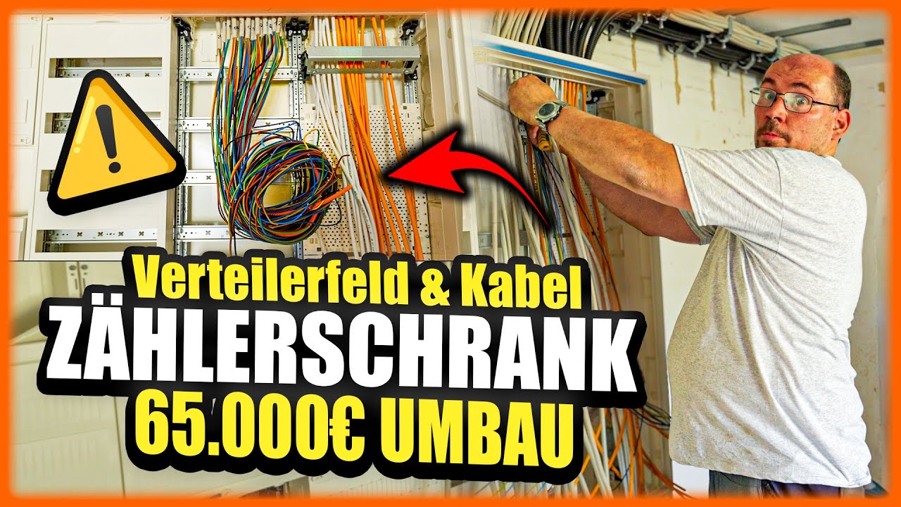 ZÄHLERSCHRANK einbauen: Verteilerfeld & Kabel im 65.000€ Umbau! | Home Build Solution
