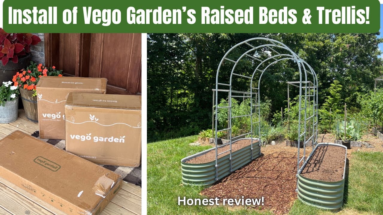 Installing Vego Garden's Raised Beds & Arched Trellis System | Honest Review