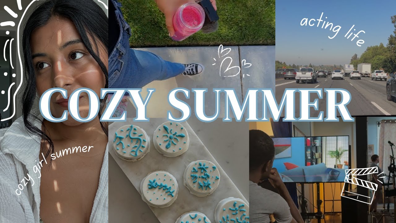 COZY SUMMER DAY | life of an actor, summer activities, baking