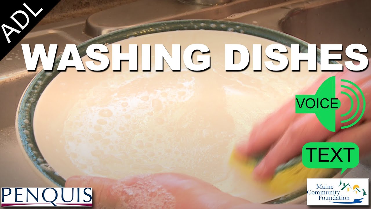 Washing Dishes (Text and Voice) - Penquis ADL Tools