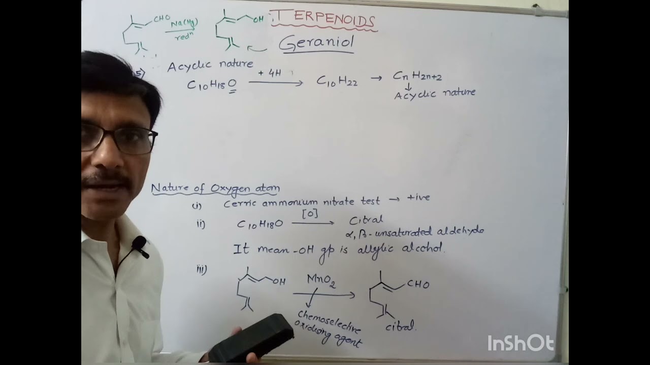 Terpenoids: Geraniol: Structure, strategy for its synthesis, isomerism and its application