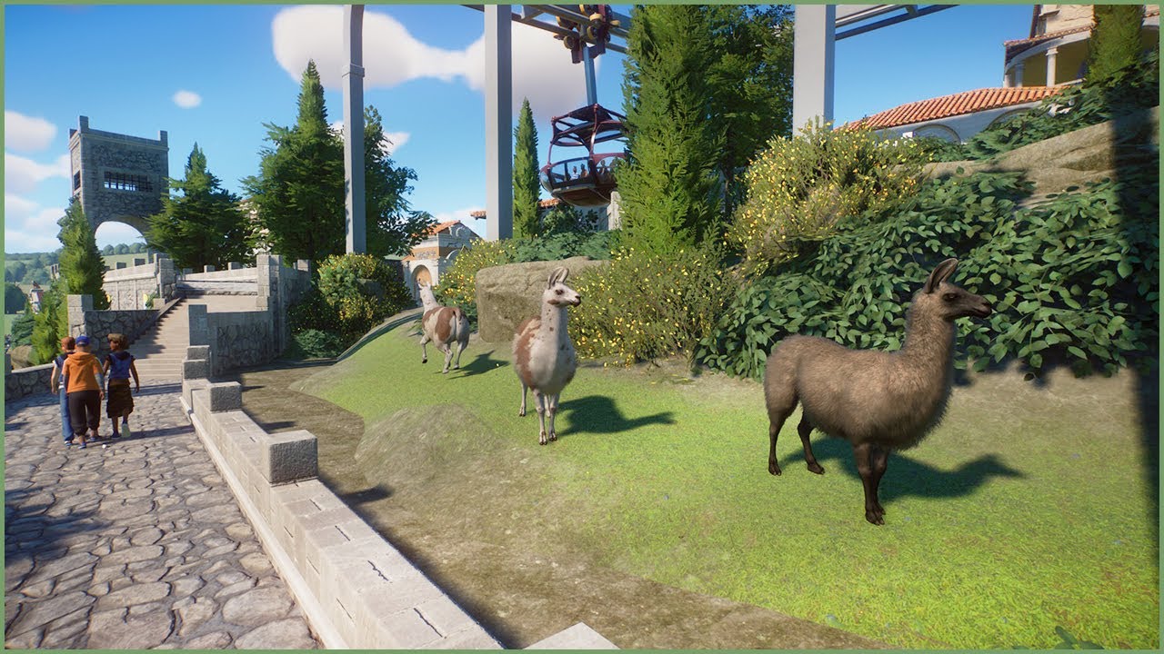 🦙🇸🇲Llama Cliff habitat (Little San marino) | Amalfina Zoo | Planet Zoo | speedbuild🌴🇸🇲