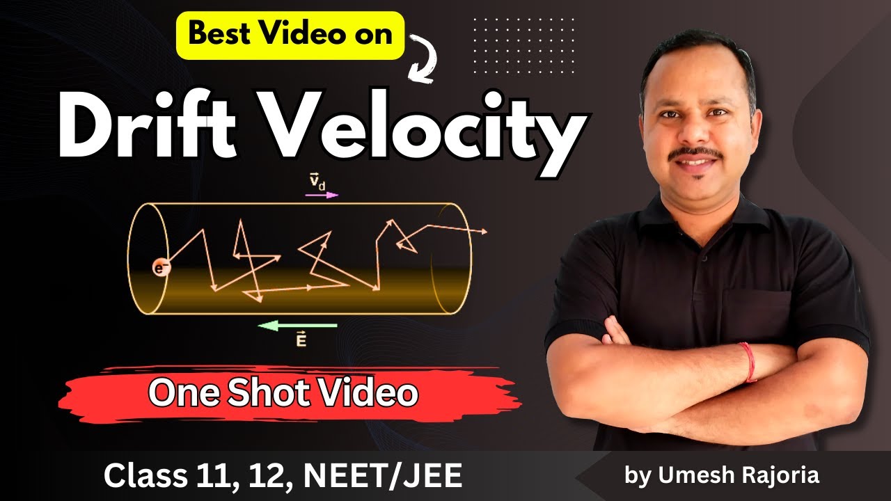 2. Drift Velocity of Electrons | Current Electricity | 12th Physics #cbse #umeshrajoria #neet
