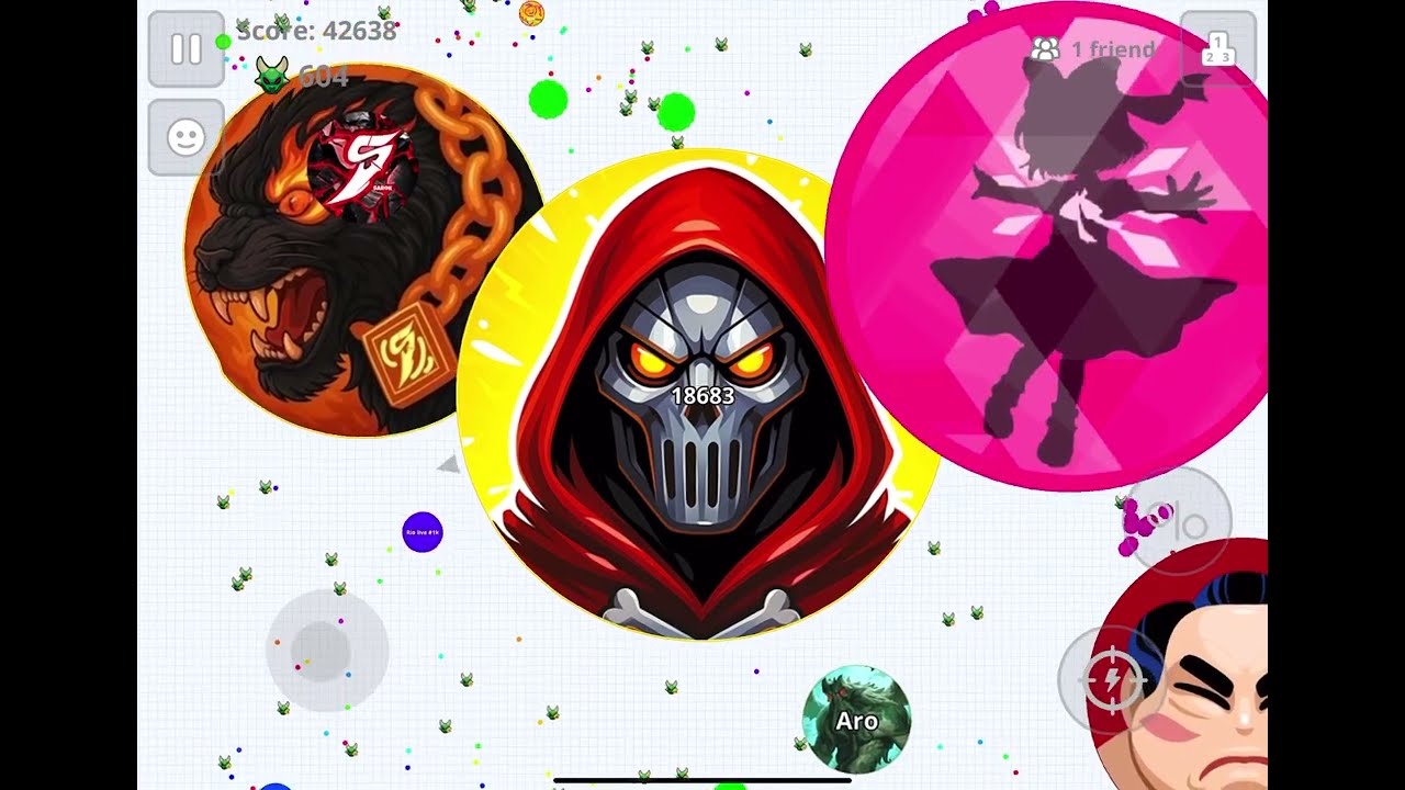DESTROYING LIVE STREAM WITH RANDOM TEAM (AGARIO MOBILE)