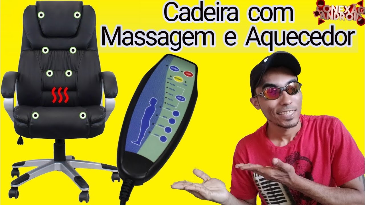 CADEIRA  MASSAGEADORA E AQUECIMENTO