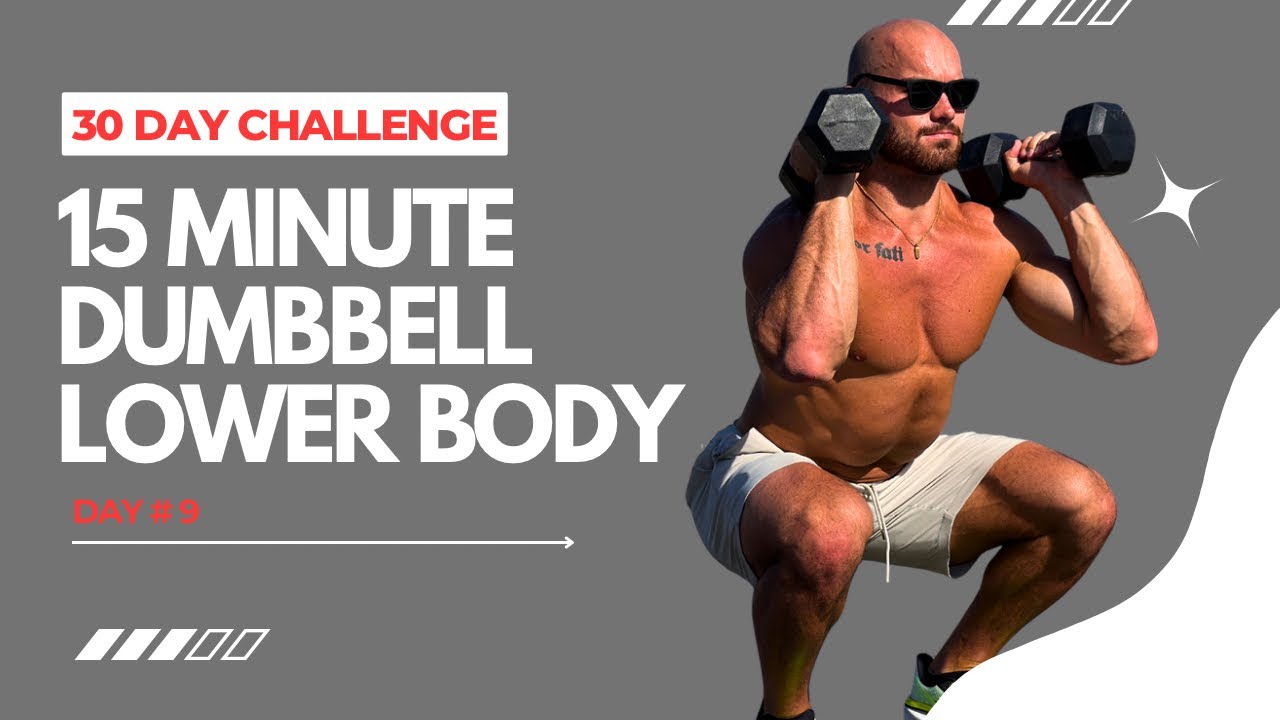 15 MIN DUMBBELL LEG WORKOUT — Day 9 of 30 Days to Stronger You Challenge
