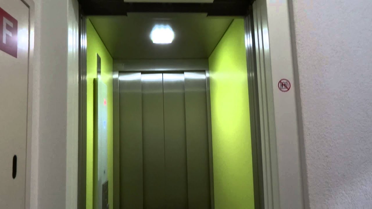 Modern Schindler elevator with two doors