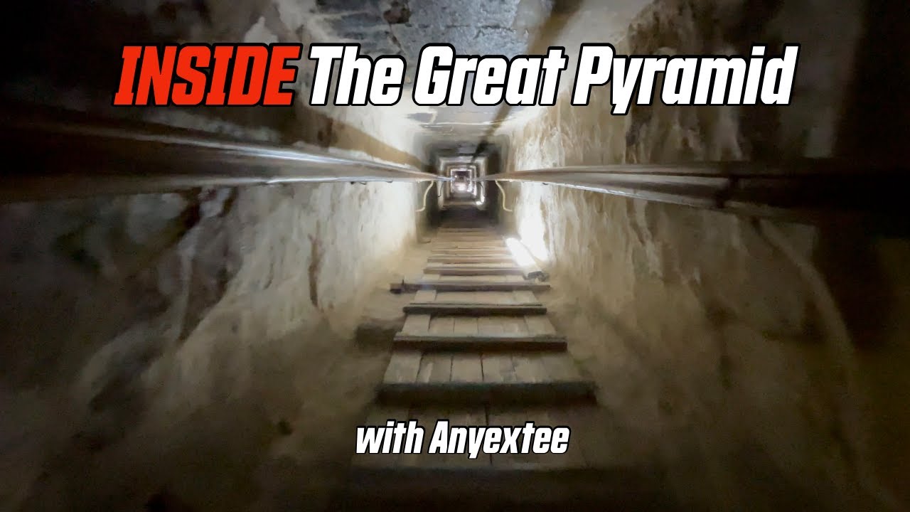 Travel INSIDE The Great Pyramid of Giza Egypt with Anyextee