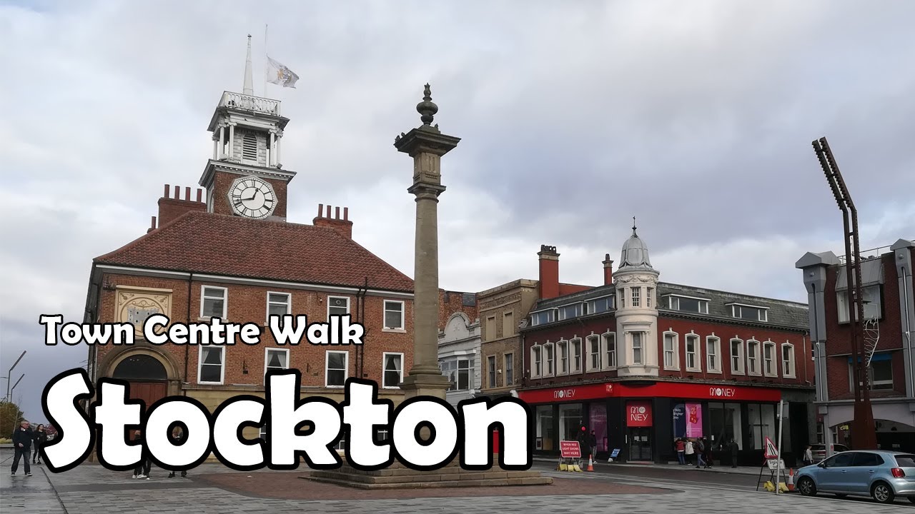 Stockton-on-Tees Town Centre Walk | Let's Walk 2020