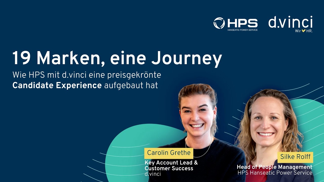 d.vinci x HPS: 19 Marken, eine Candidate Journey