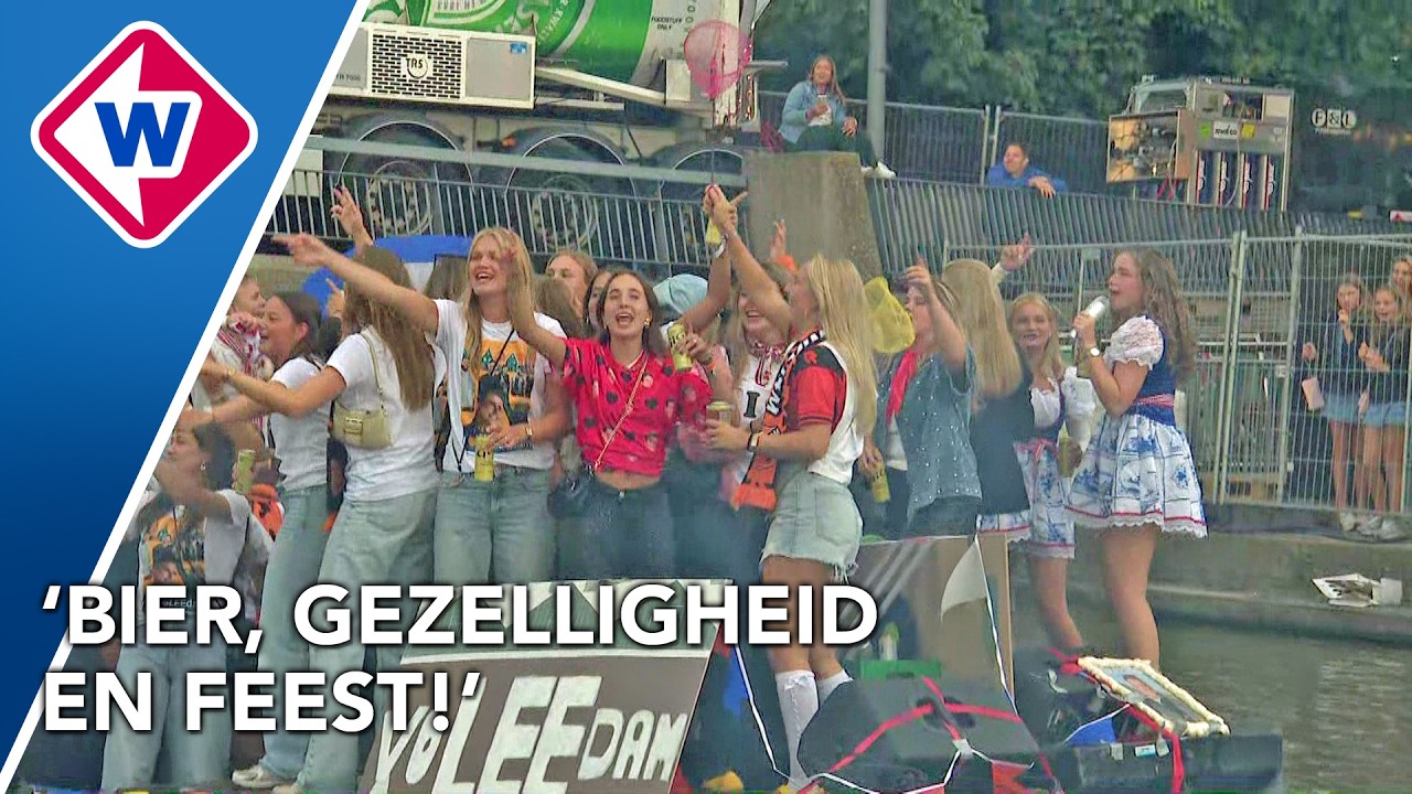Spectaculaire gondelvaart zorgt voor groot feest in De Lier