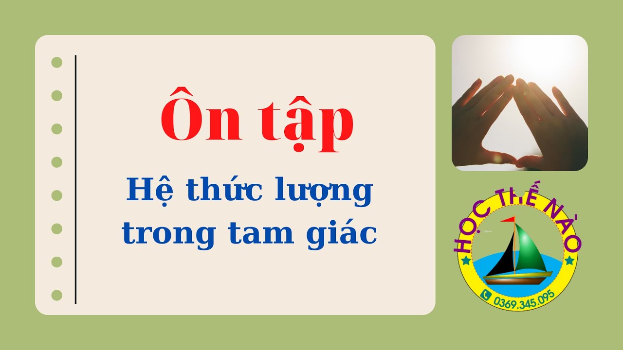 Ôn tập hệ thức lượng trong tam giác