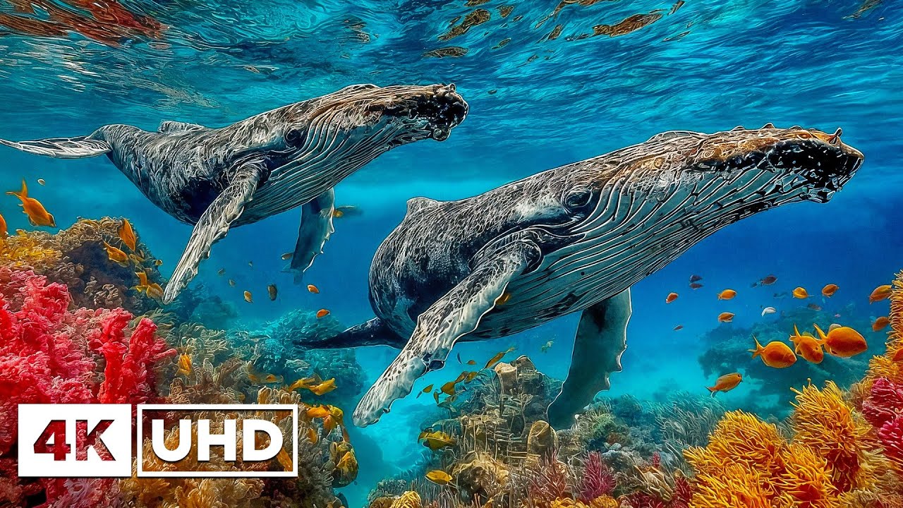 Удивительное морское приключение в формате 4K 🐳 Исследуйте величественную подводную жизнь в потряса