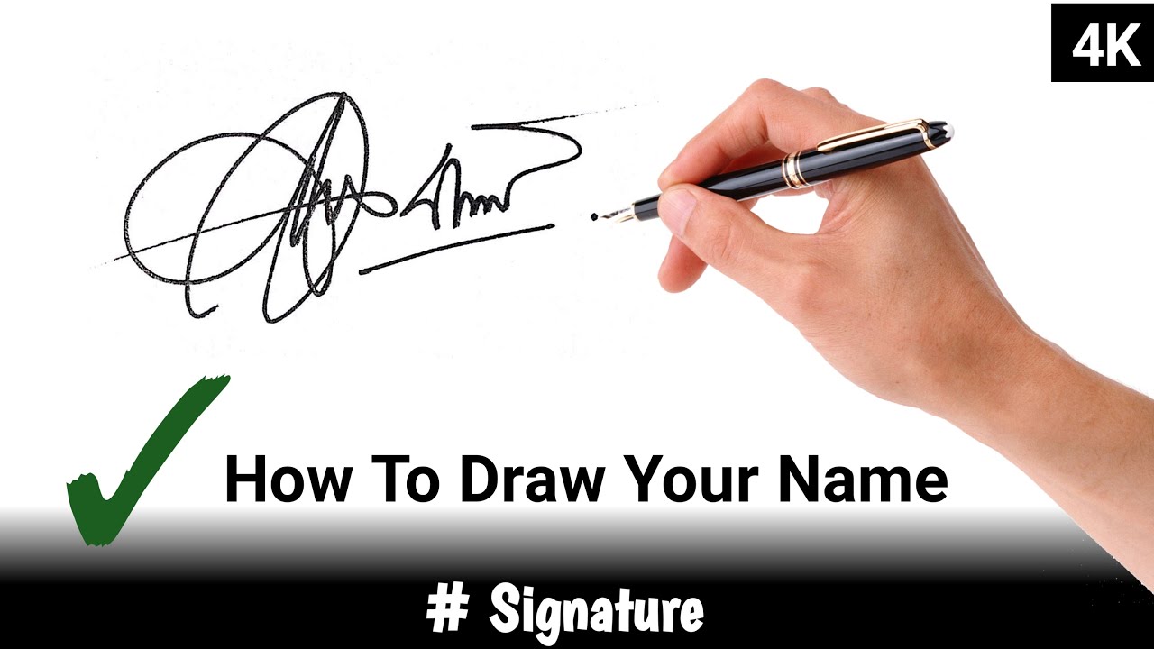 ✔️ How to draw your name signature | how to create signature | Sign #Signature