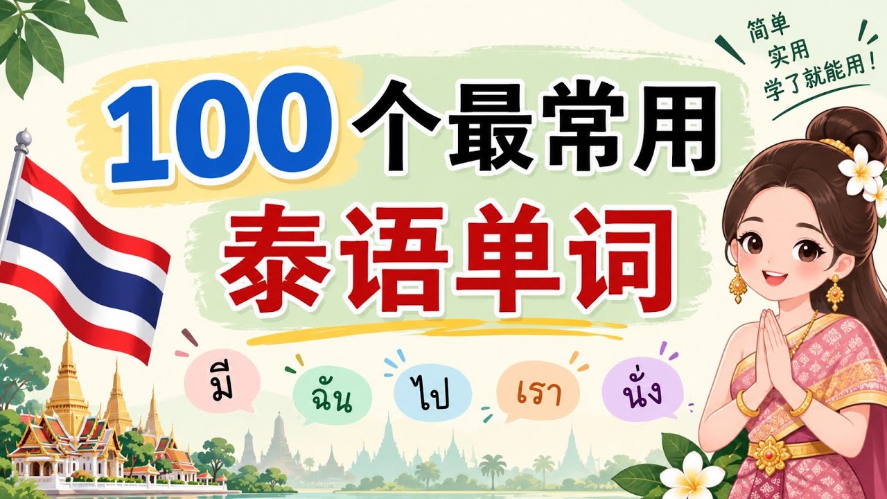 100个最常用泰语单词