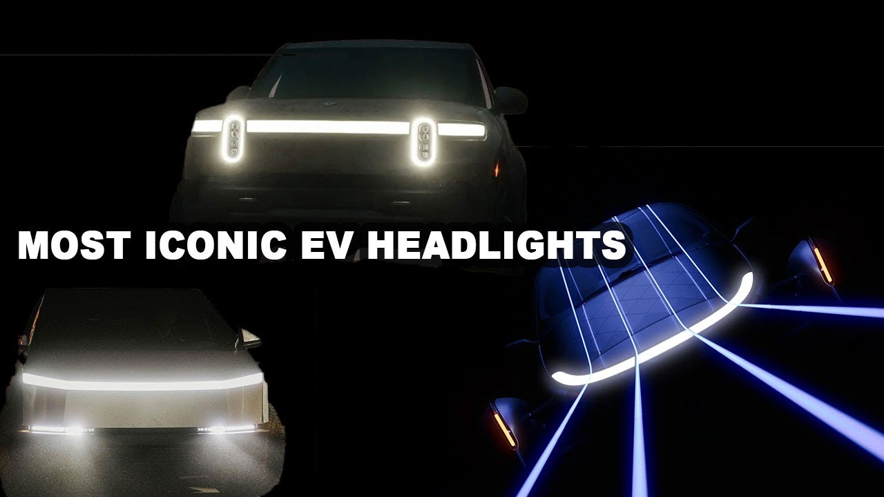 Top 3 Most Iconic EV Headlights - #aptera #rivian #cybertruck