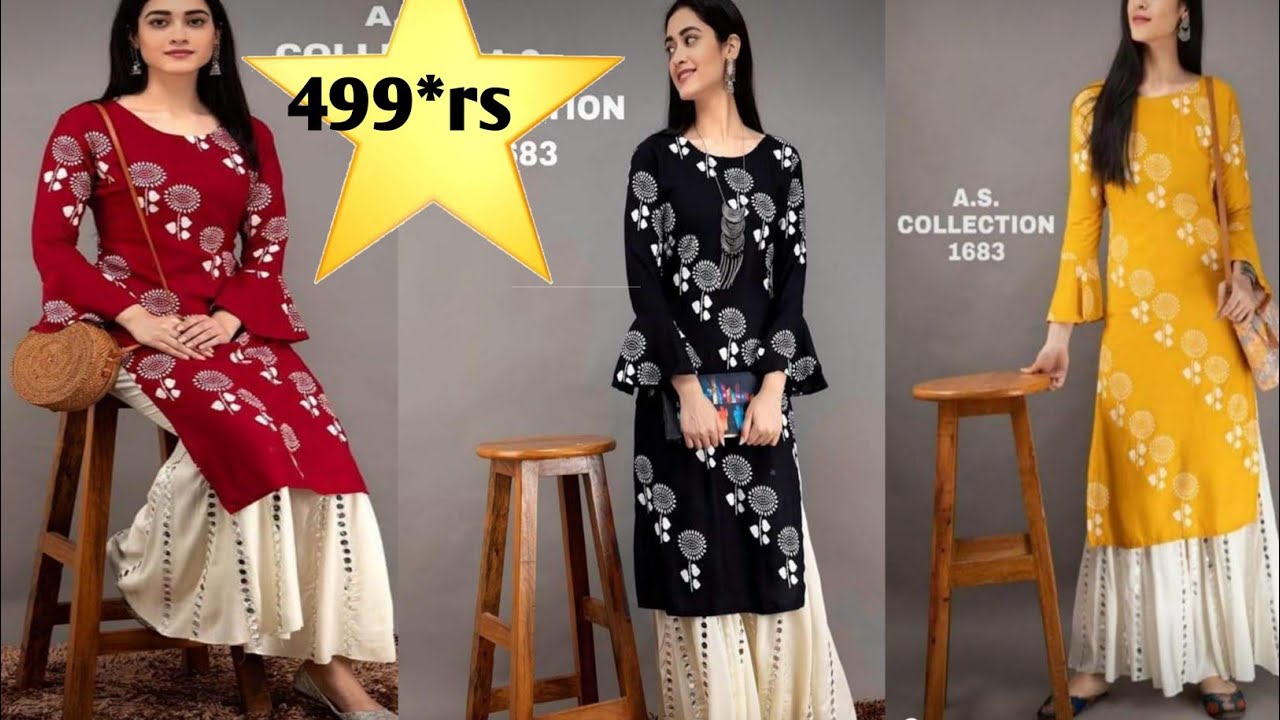 RIYON KURTI WITH PALAZO/beautiful plazzo set