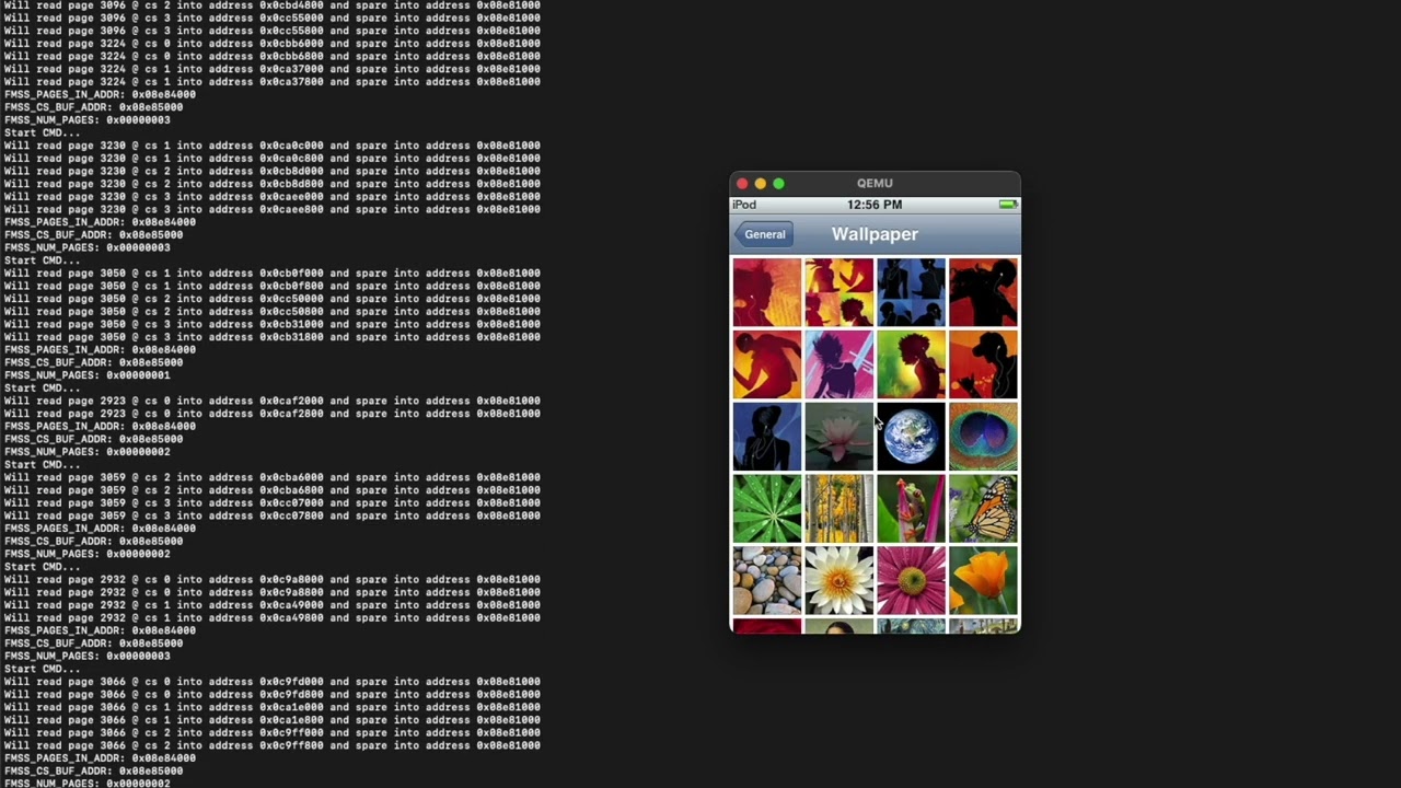 iPod touch QEMU emulation