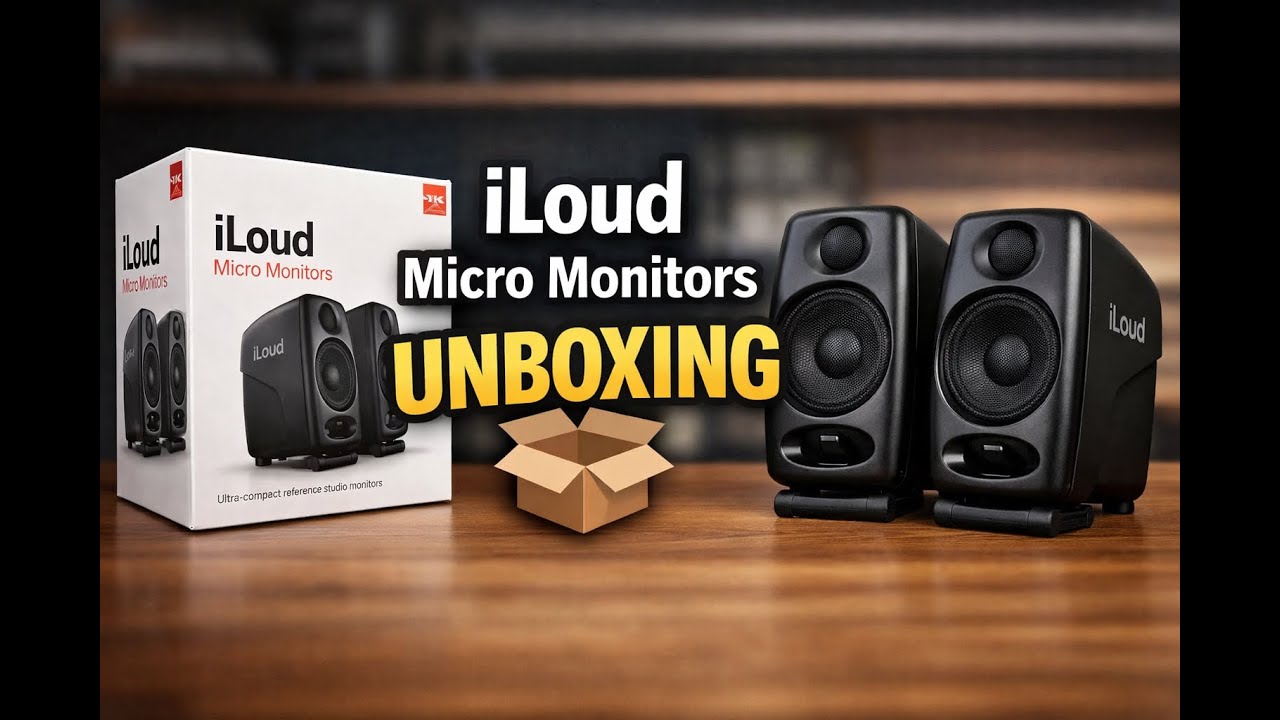 IK Multimedia iLoud Micro Monitors Unboxing (Non Verbal)