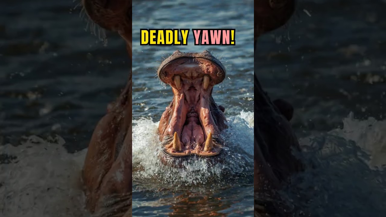 Hippo’s “Cute Yawn” Could Kill You Instantly
