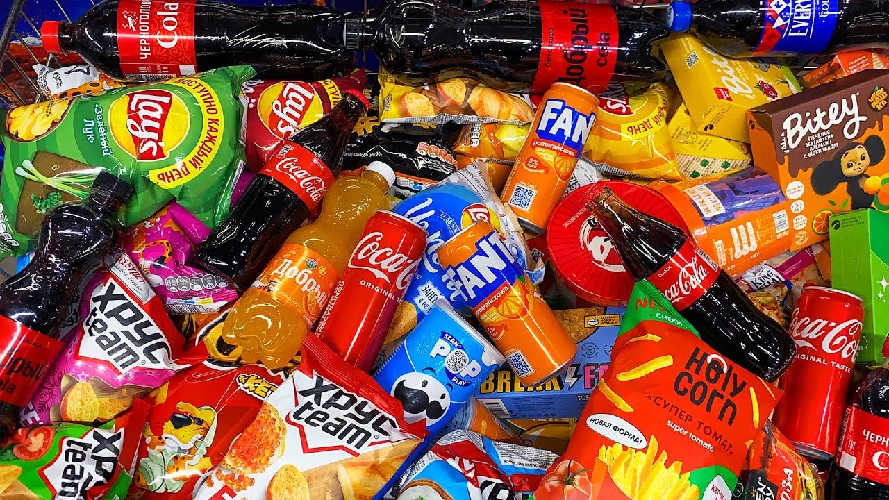 Buying A Lot of Chips, Drinks, Candy 2024 #МегаВыпуск Конфеты и Сладости😍 Coca-cola, Lay;s, Доширак