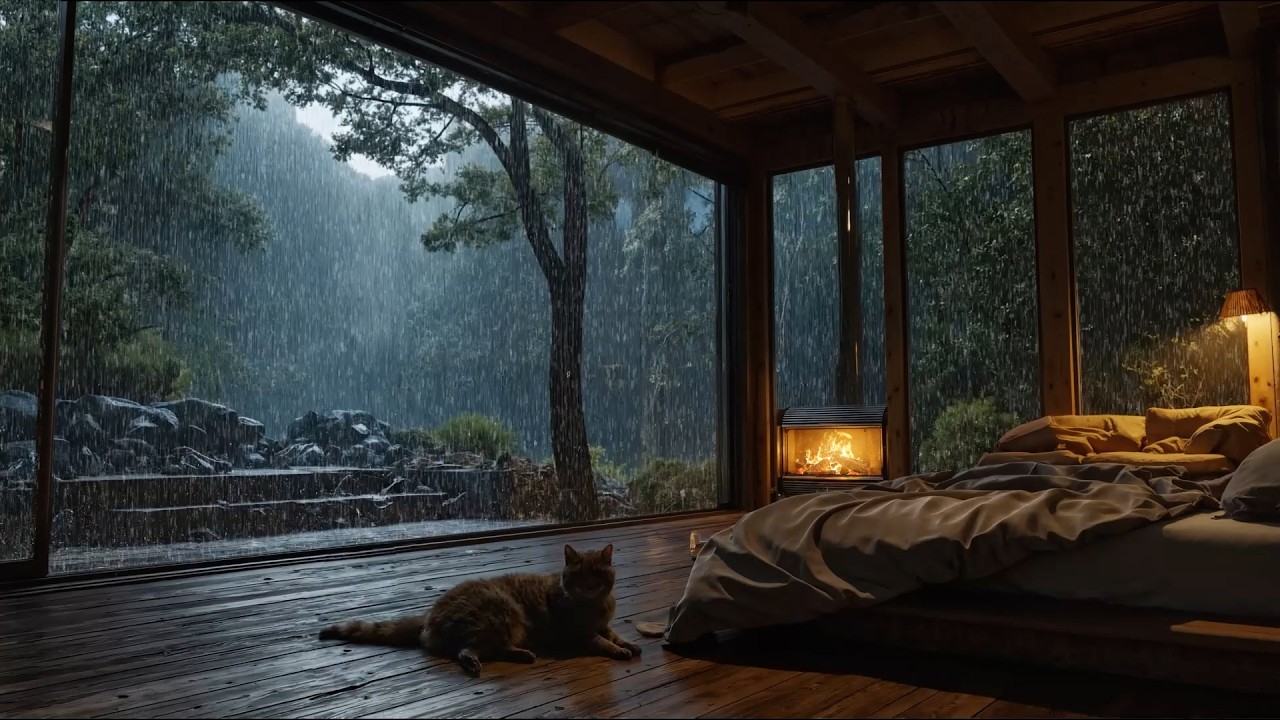 Беспокоитесь о сне сегодня ночью? Расслабьтесь под нежные звуки дождя для естественного отдыха.