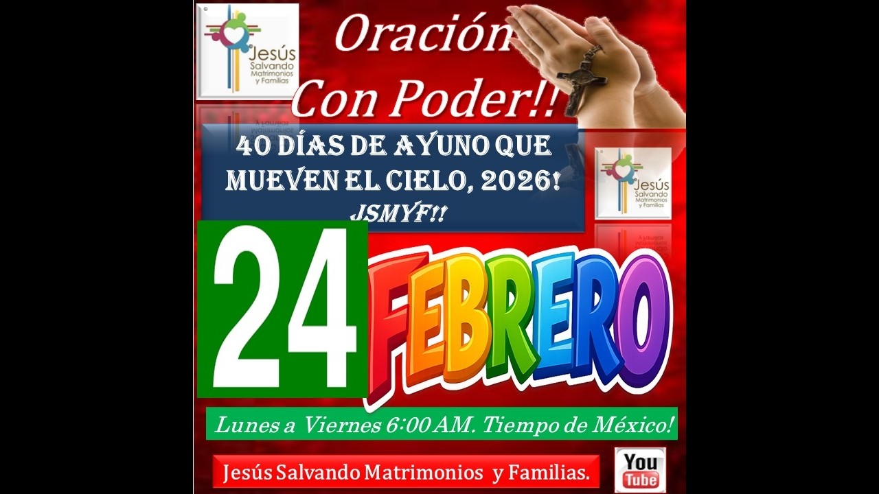 Oración Con Poder En Vivo! 24 Enero 2026! Donde Están 2 o 3 Reunidos En Mi Nombre, Allí Estoy Yo!