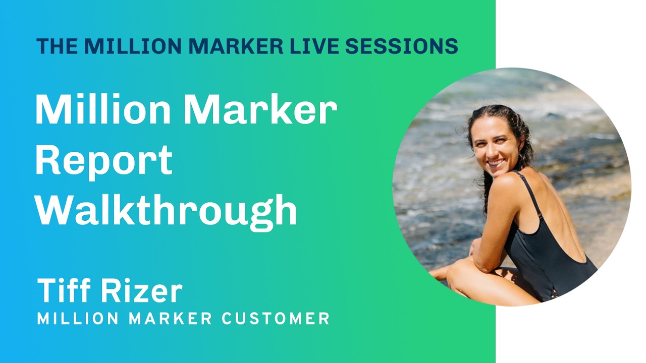 Million Marker Test Report Walkthrough with Tiff Rizer | The Million Marker Live Sessions
