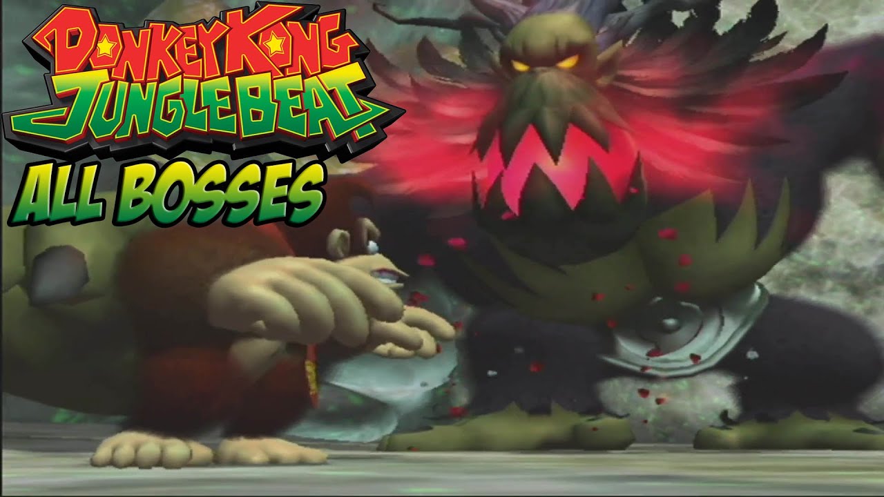 Donkey Kong Jungle Beat - All Bosses