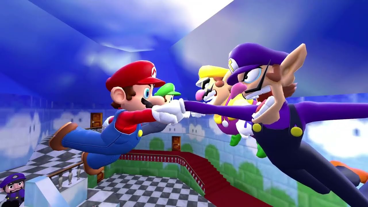 Mario and Luigi vs Wario and Waluigi |Short Gmod Animation|