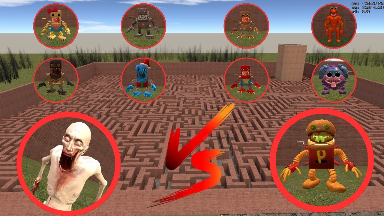 Best of SCP096 vs BOXY BOO In Fighting Garry's Mod! #garrysmod #gmod #scp096