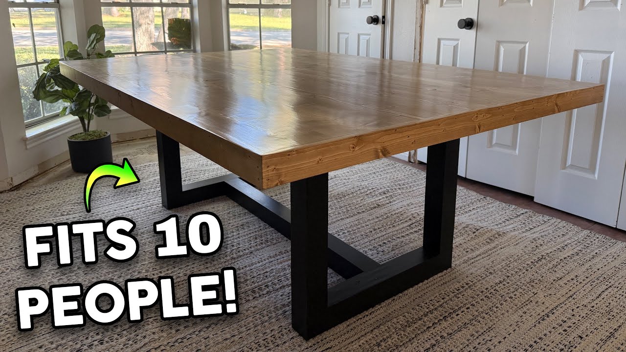 DIY Dining Table: How to Build A Massive Table for Less Than $300!!! (Part 2)