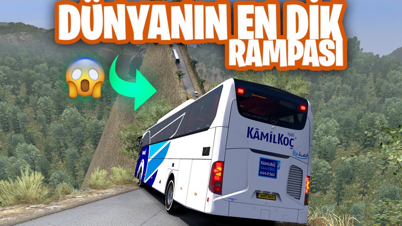 OTOBÜS FULL DOLU !!! DÜNYANIN EN DİK RAMPASINA TIRMANDIK ! | MERCEDES TOURISMO | ETS 2 MOD