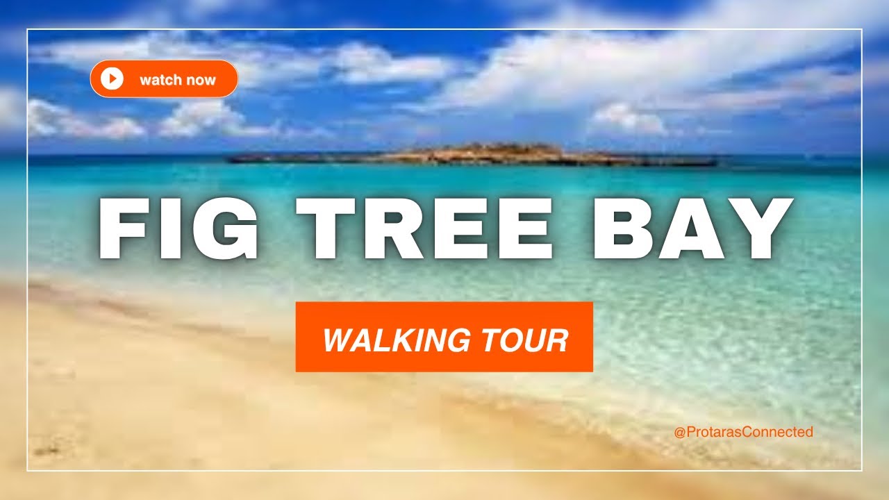 Fig Tree Bay Walking Tour | Protaras Beachfront Cyprus 4K Stroll