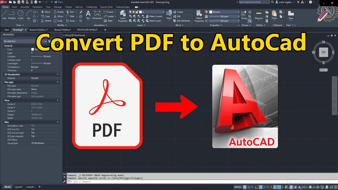 How to Convert PDF to AutoCad
