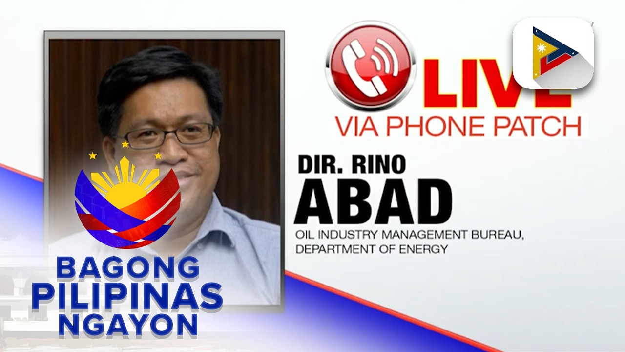 Panayam kay oil industry management bureau, Department of Energy Dir. Rino Abad ukol sa outlooks...