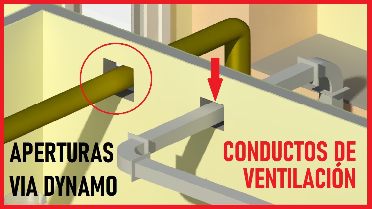 Dynamo | Huecos en muros para conductos de ventilación en #Revit | @BIM Nodes