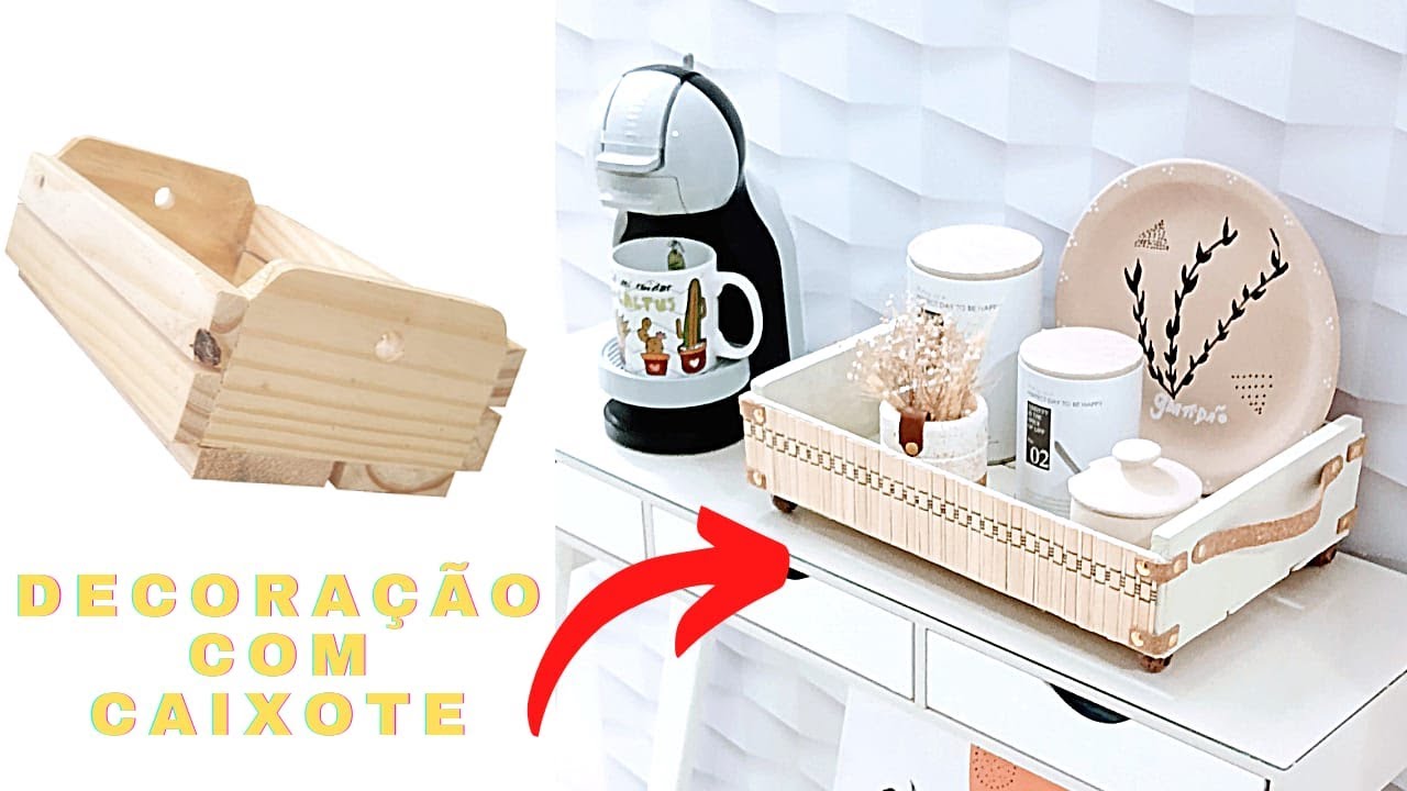 DECORAÇÃO USANDO CAIXOTES DE MADEIRA IDEIA FÁCIL E O MELHOR GASTANDO POUCO!!