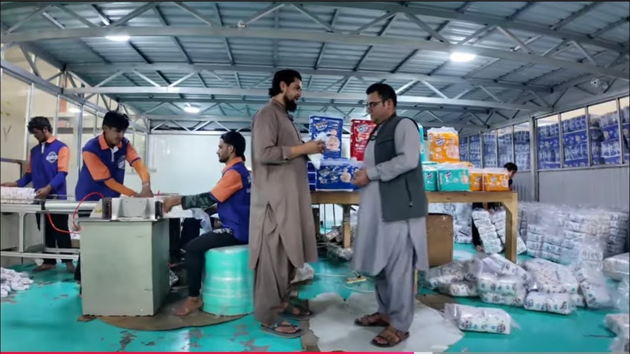 گزارش ویژه سردارنظری ساخت بزرگترین شرکت پمپرز اطفال رقیب ایران پاکستان  ترکیه  