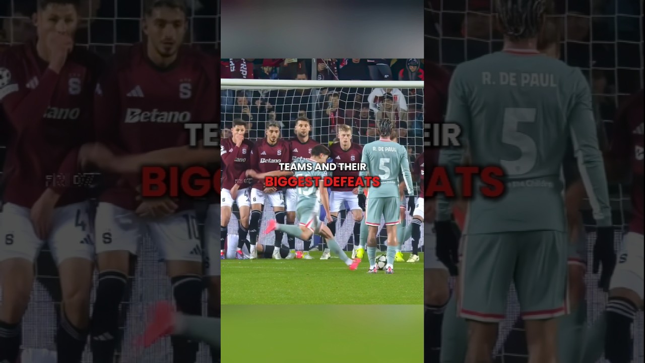 Teams and their biggest defeats part 2 🤩 #shorts #football