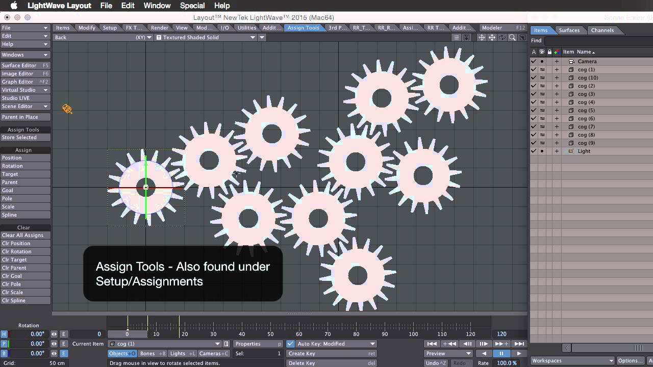 LightWave 3D: Quick Gears Setup