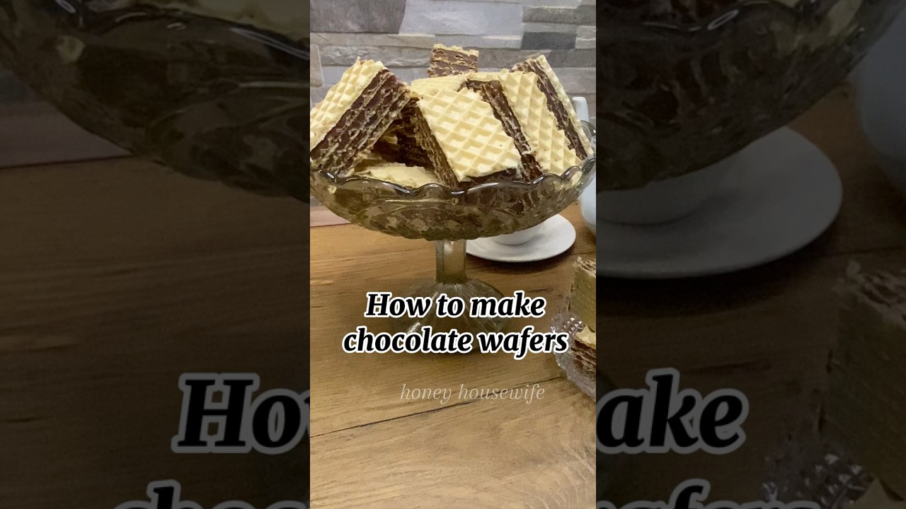 How to Make Crispy Chocolate Wafers! 🍫🍪 Easy & Delicious Recipe