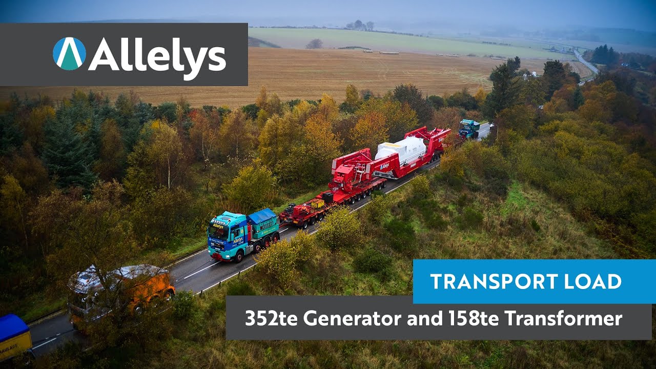 From Buckie Harbour to Rothienorman - Transport of a 352te Generator and 158te Transformer