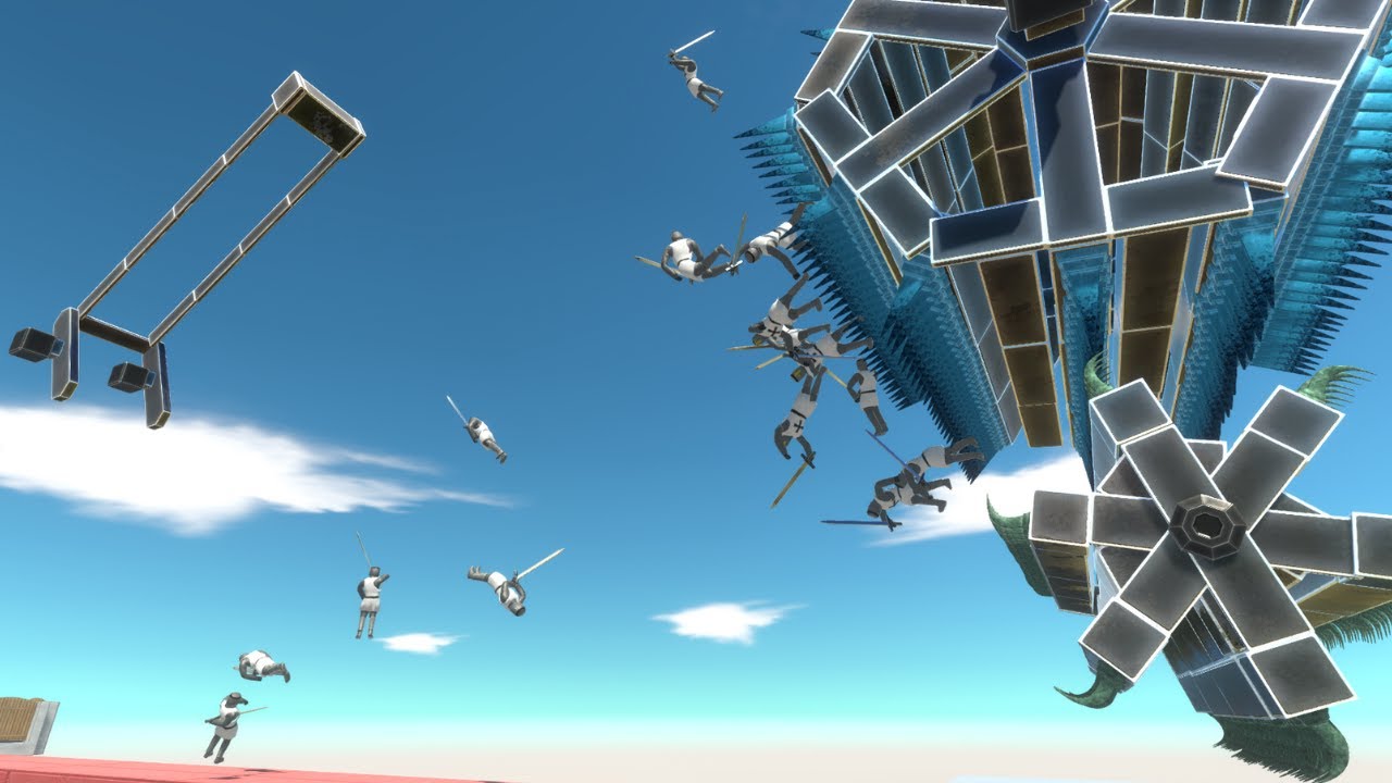 Meat Grinder Death Bridge Run Animal Revolt Battle Simulator