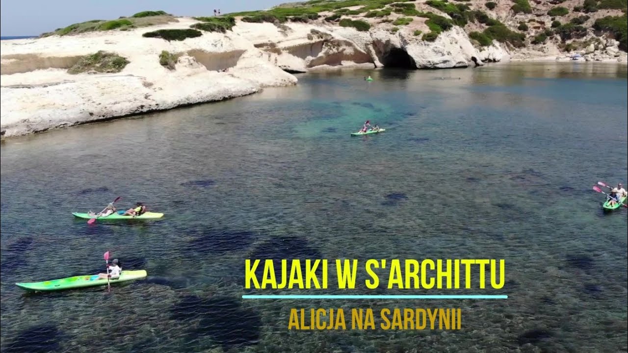 Kajaki w S'Archittu NA SARDYNII