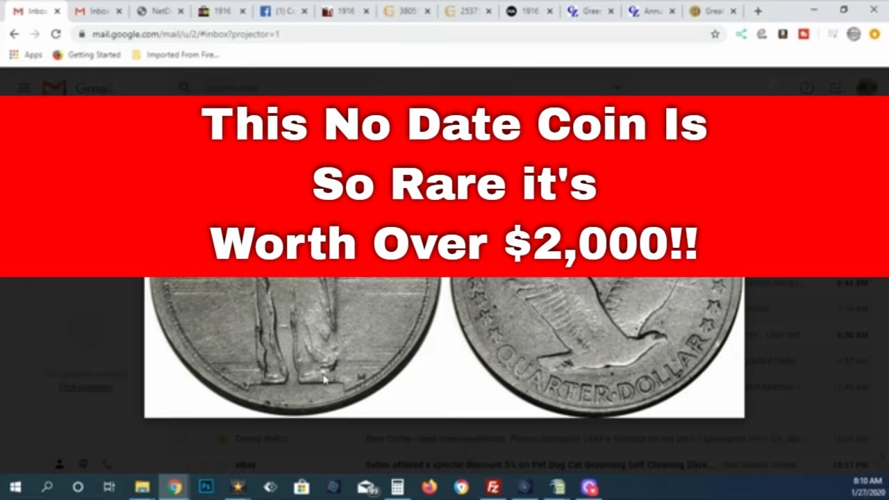 A No Date Coin So Rare It's Worth Over $2,000!! 1916 Standing Quarter Identification