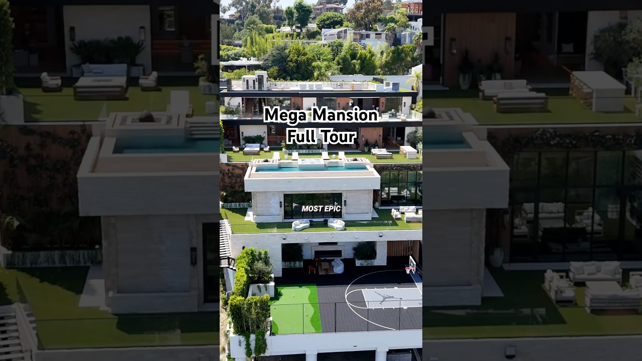 Полный тур по мега-особняку в Беверли-Хиллз. Из этого дома открывается потрясающий вид на Лос-Анд...