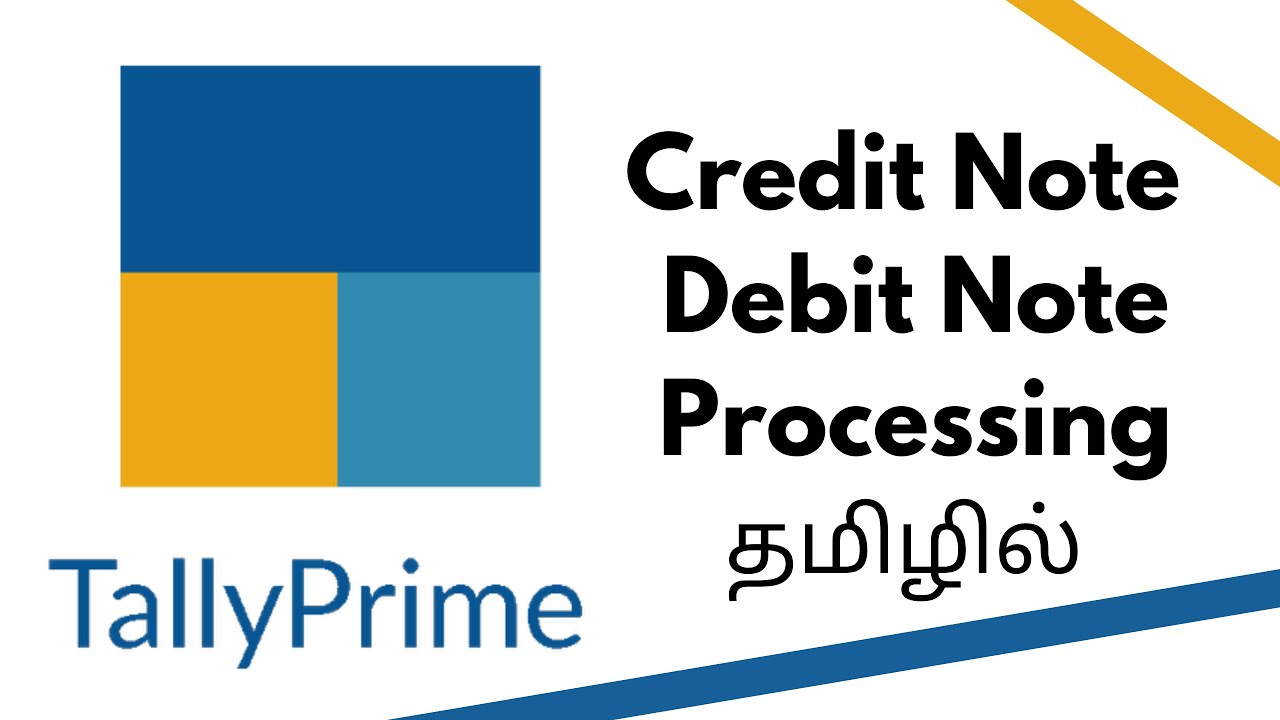 Credit Note | Debit Note in Tally Prime | Tamil | #tallyprime