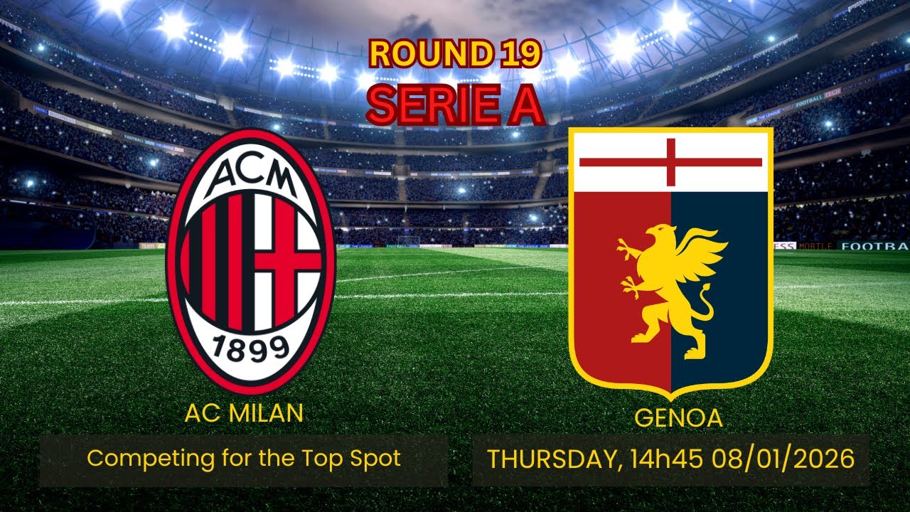 AC Milan vs Genoa Prediction | Competing for the Top Spot | Round 19 serie a 