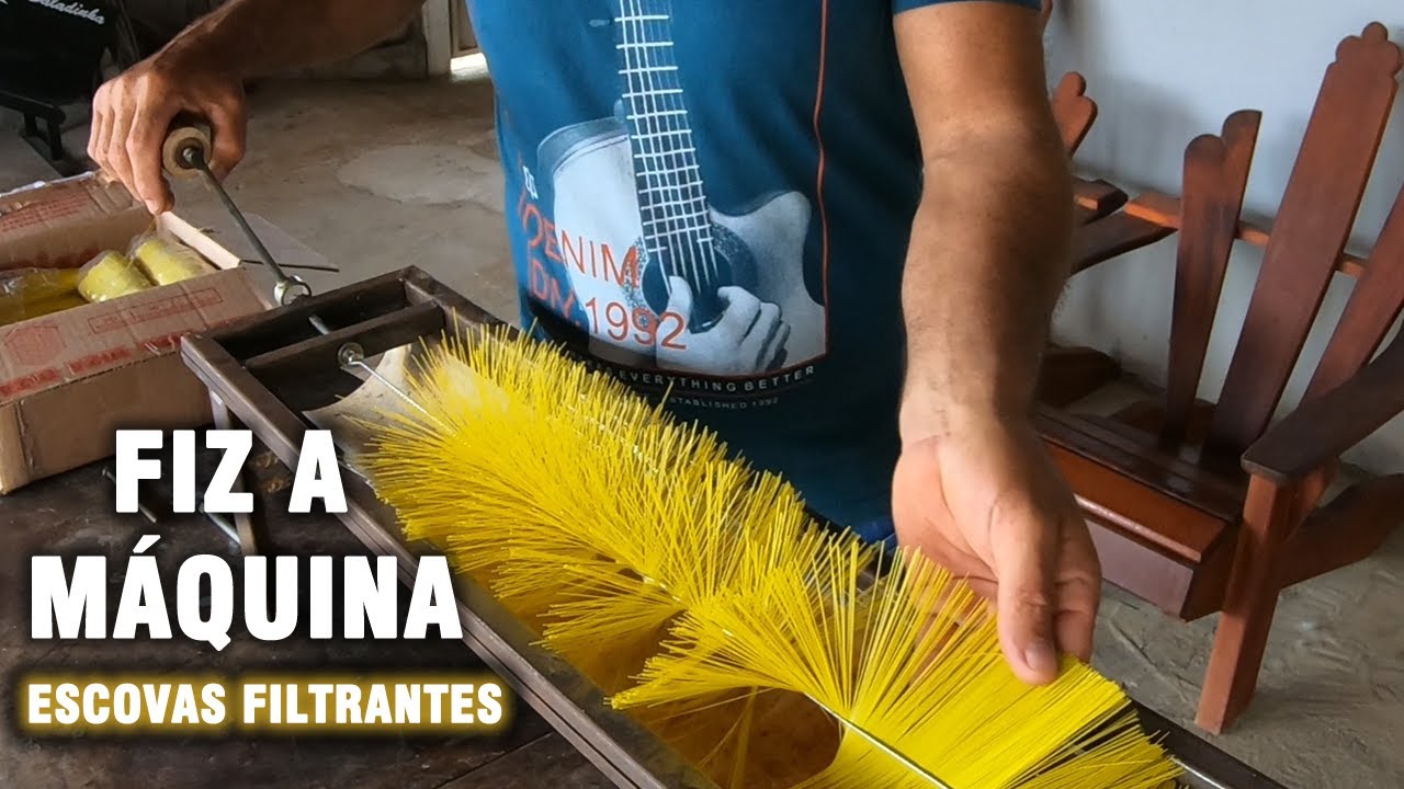 FIZ A MÁQUINA DE ESCOVAS FILTRANTES saalada